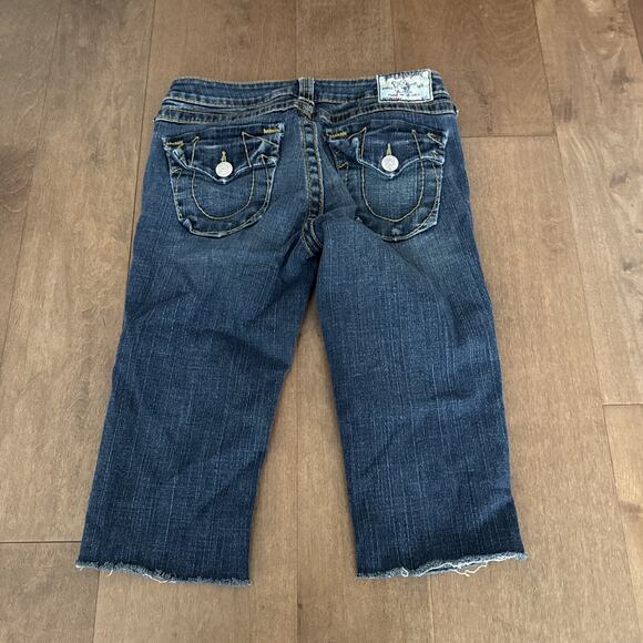 True Religion Jeans Women’s 27 World Tour Becky Cut to 14” Inseam Altered Hem - Picture 3 of 4